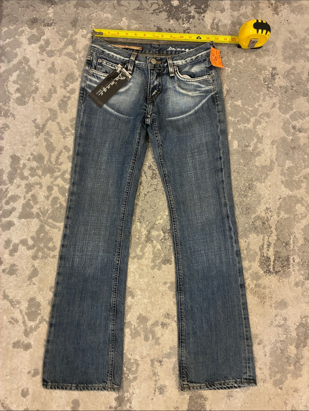 NWT Jean Paul Da’mage vintage 2000’s y2k low rise bootcut jeans-24 XXS
